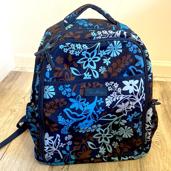 Vera Bradley Bags Vera Bradley Blue Floral Back Pack Diaper Bag